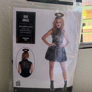 Bad Angel Costume with Halo Headband
